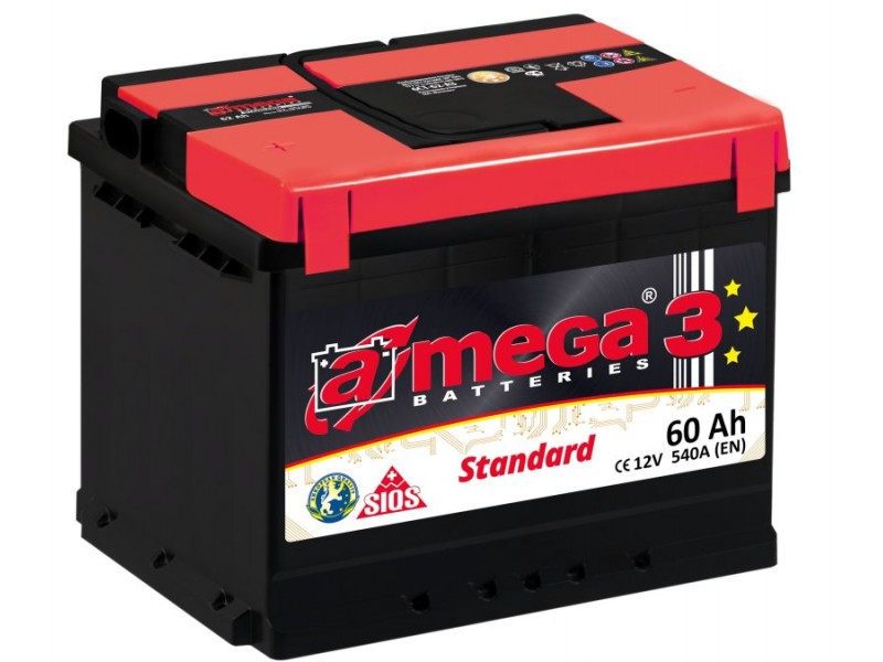 Аккумулятор A-mega Standard 60 R+ 540 A (EN)
